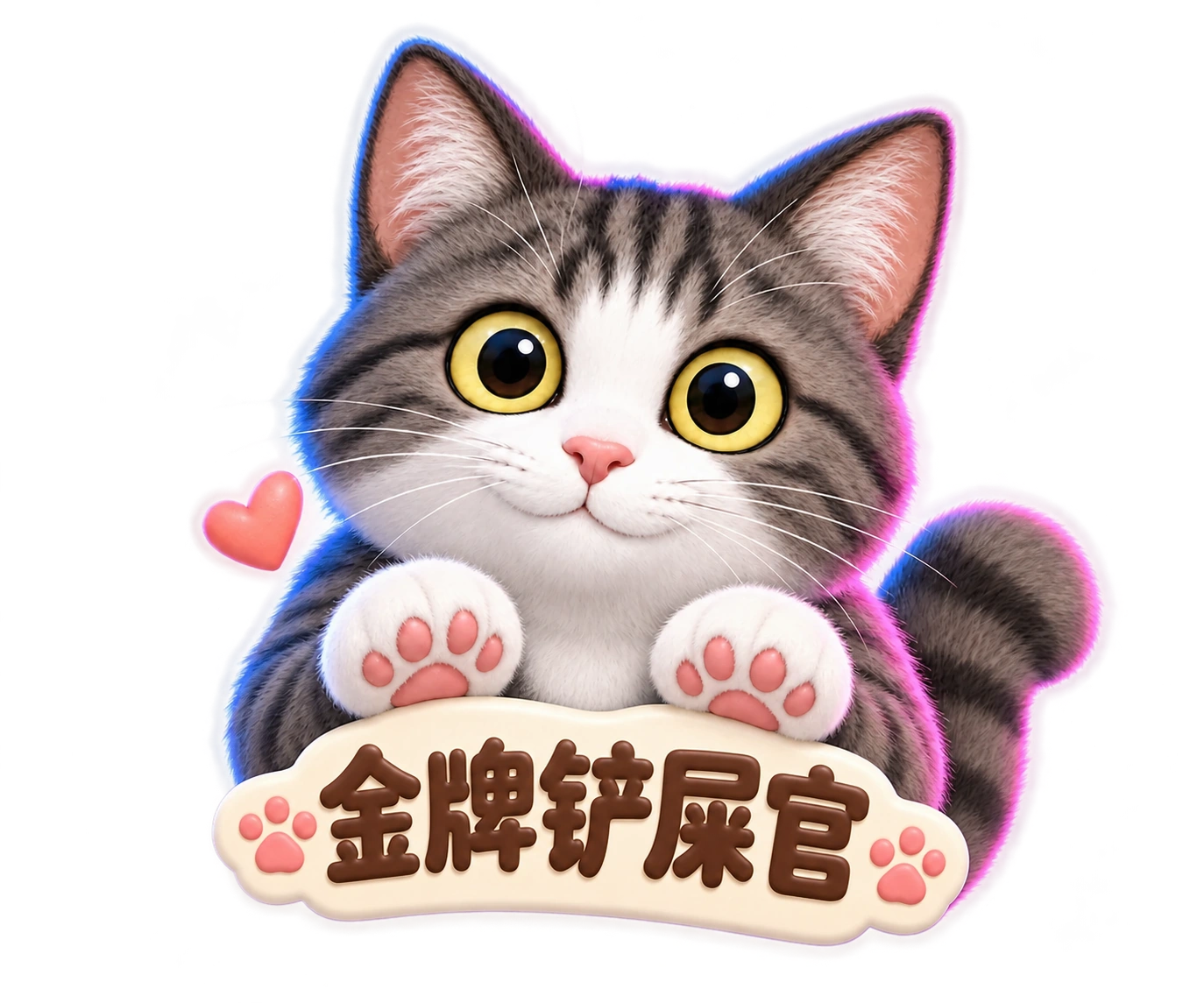 金牌铲屎官，狸花白猫和肉垫